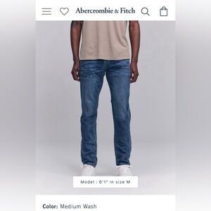 New with TAGS! Abercrombie & Fitch Men’s Athletic Skinny Jeans (32x32)